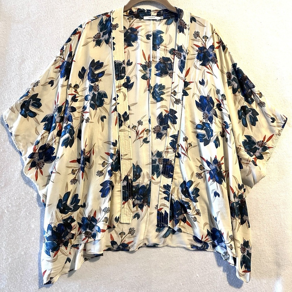 Talula Aritzia S/M Floral Cosima Fawkner‎ Kimono Cardigan Top Cover Up Beach